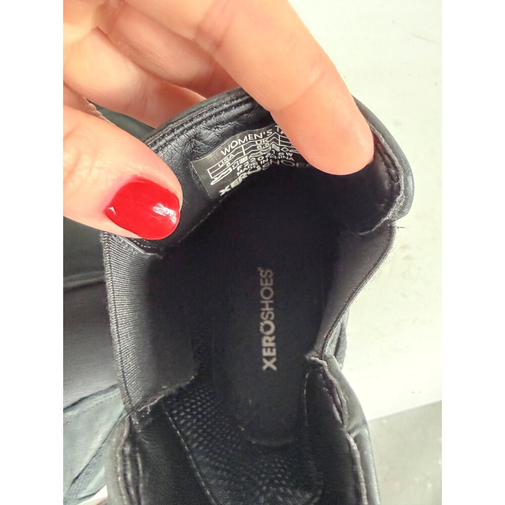 Xero Shoes Tari Chelsea Ankle Boots Women's 8 Black Minimalist Leather Winter - Picture 5 of 6